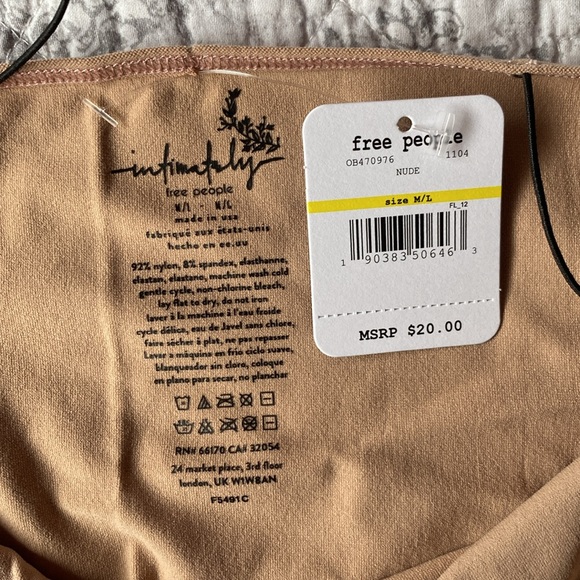 Free People spaghetti strap tank top/bralette/camisole - Picture 2 of 4